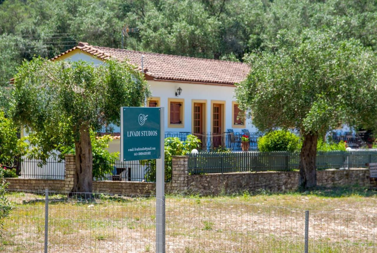 Livadi Studios With Pool Lákka Exterior photo