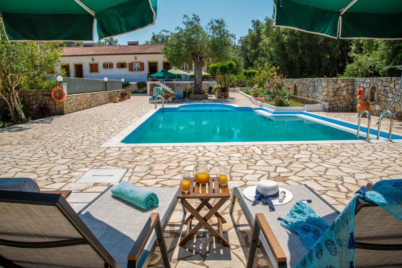 Livadi Studios With Pool Lákka Exterior photo