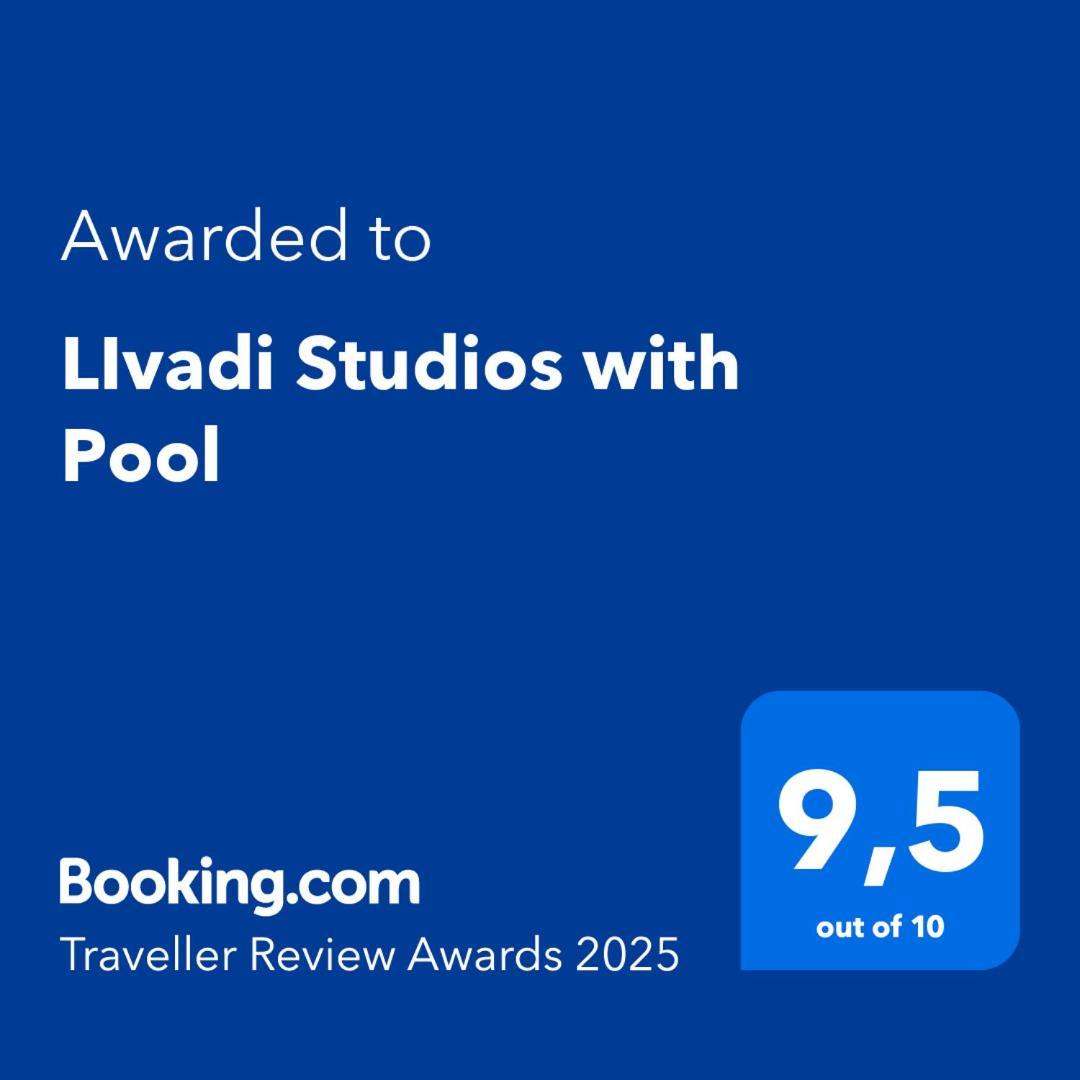 Livadi Studios With Pool Lákka Exterior photo